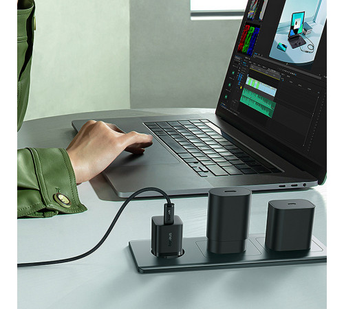 Мережевий зарядний пристрій Baseus GaN5 Fast Charger (mini) 1C 25W EU Cluster Black (P10110909113-00)