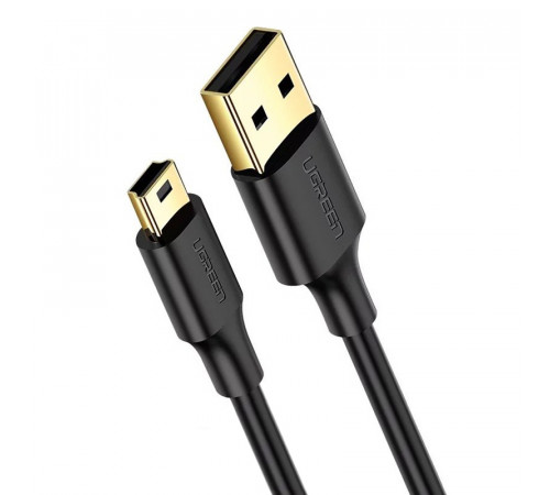 Кабель UGREEN USB 2.0 A Male to Mini 5 Pin Male Cable 3m (Black) (UGR-10386)