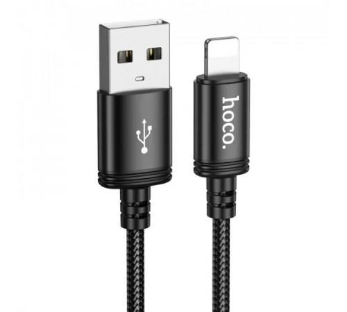 Кабель HOCO X91 Radiance charging data cable for iP(L=3M) Black (6931474788702)