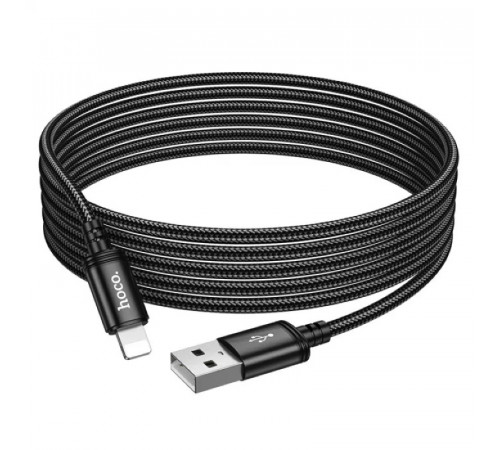Кабель HOCO X91 Radiance charging data cable for iP(L=3M) Black (6931474788702)