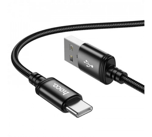 Кабель HOCO X91 Radiance charging data cable for Type-C(L=3M) Black (6931474788726)