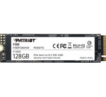 Накопичувач SSD M.2 Patriot P300 128GB NVMe 2280 PCIe 3.0 3D TLC (P300P128GM28)