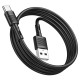 Кабель HOCO X83 USB to Type-C 3A, 1m, PVC, PVC connectors, Black (6931474770905)