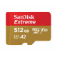 Карта пам'яті microSDXC (UHS-1 U3) SanDisk Extreme A2 512Gb class 10 V30 (R190MB/s,W130MB/s) (adapter SD) (SDSQXAV-512G-GN6MA)