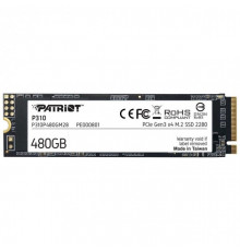 Накопичувач SSD M.2 Patriot P310 480GB NVMe 2280 PCIe 3.0x4 3D NAND TLC (P310P480GM28)