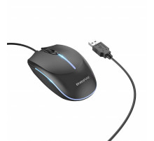 Миша BOROFONE BG10 Soaring game luminous wired mouse Black (6941991102745)