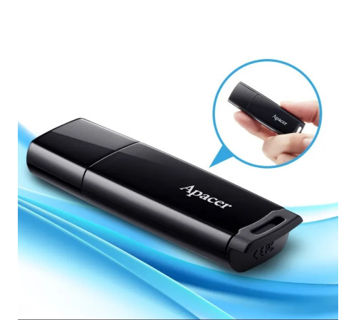 Флеш-накопичувач Apacer USB 2.0 AH336 64Gb Black (AP64GAH336B-1)