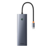 USB-хаб Baseus UltraJoy Series 10-Port HUB Docking Station Space Grey（Type-C to HDMI4K@60Hz*1+VGA*1+USB 3.0*3+PD*1+RJ45*1+SD/TF*1+3.5mm*1） (B0005280C811-00)