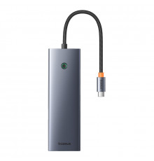 USB-хаб Baseus UltraJoy Series 10-Port HUB Docking Station Space Grey（Type-C to HDMI4K@60Hz*1+VGA*1+USB 3.0*3+PD*1+RJ45*1+SD/TF*1+3.5mm*1） (B0005280C811-00)