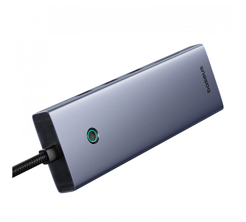 USB-хаб Baseus UltraJoy Series 10-Port HUB Docking Station Space Grey（Type-C to HDMI4K@60Hz*1+VGA*1+USB 3.0*3+PD*1+RJ45*1+SD/TF*1+3.5mm*1） (B0005280C811-00)