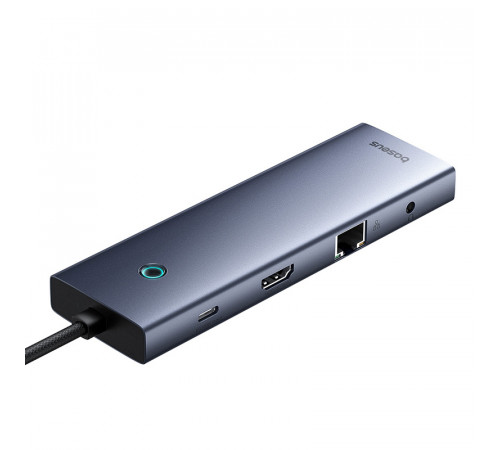 USB-хаб Baseus UltraJoy Series 10-Port HUB Docking Station Space Grey（Type-C to HDMI4K@60Hz*1+VGA*1+USB 3.0*3+PD*1+RJ45*1+SD/TF*1+3.5mm*1） (B0005280C811-00)