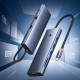 USB-хаб Baseus UltraJoy Series 10-Port HUB Docking Station Space Grey（Type-C to HDMI4K@60Hz*1+VGA*1+USB 3.0*3+PD*1+RJ45*1+SD/TF*1+3.5mm*1） (B0005280C811-00)