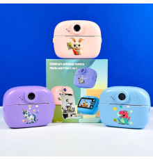 Дитяча фотокамера Звірятки AM300 із функцією друку та з фронтальною камерою