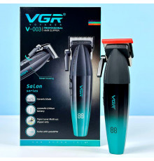 Машинка для стрижки VGR V-003 (аккумуляторная, 6 насадок, TURBO режим 9000RPM, керамическое лезвие, LED display)
