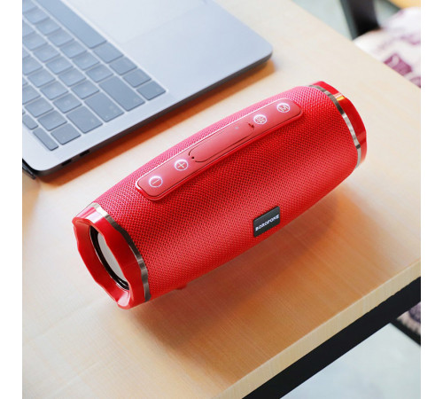 Портативна колонка BOROFONE BR3 Rich sound sports wireless speaker Red (6931474715586)