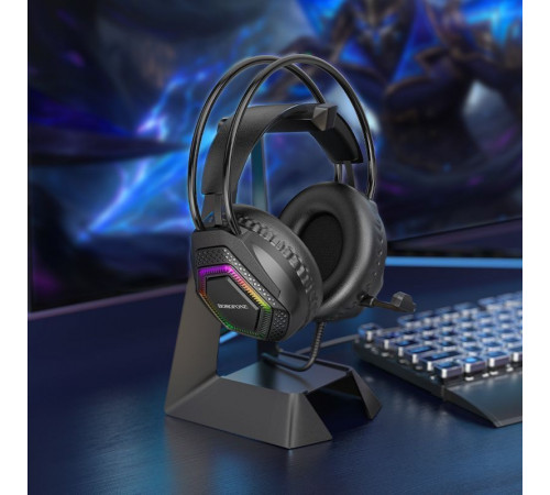 Навушники ігрові BOROFONE BO105 Thunder gaming headphones Black (6974443389227)