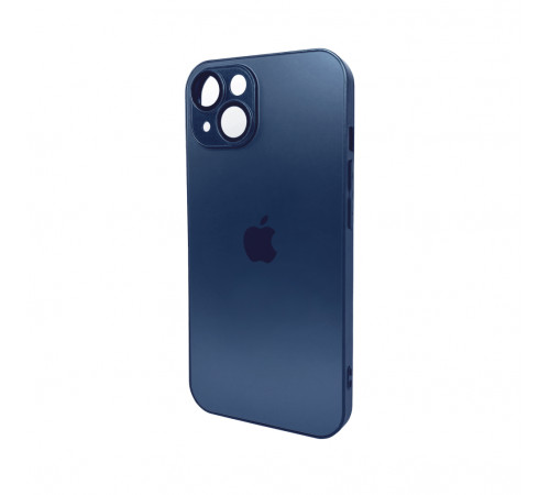 Чохол для смартфона AG Glass Matt Frame Color Logo for Apple iPhone 14 Navy Blue (AGMattFrameiP14Blue)