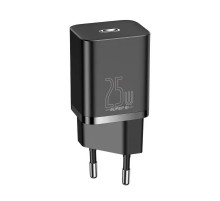 Мережевий зарядний пристрій Baseus Super Si Quick Charger 1C 25W EU Black (CCSP020101)
