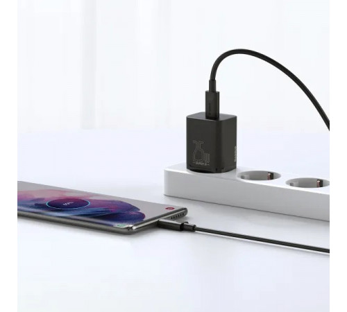 Мережевий зарядний пристрій Baseus Super Si Quick Charger 1C 25W EU Black (CCSP020101)