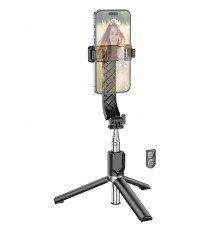 Селфі-трипод HOCO K20 Prior live broadcast holder (98cm) Black (6942007604116)