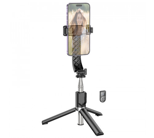 Селфі-трипод HOCO K20 Prior live broadcast holder (98cm) Black (6942007604116)