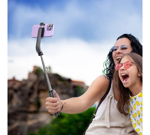 Селфі-монопод HOCO K20 Prior live broadcast holder Black (6942007604116)