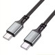 Кабель BOROFONE BX83 Type-C to Type-C Famous 60W silicone charging data cable Black (6974443386448)