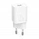 Мережевий зарядний пристрій Baseus Super Si Quick Charger 1C 20W EU White (CCSUP-B02)
