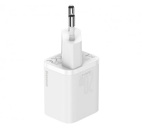 Мережевий зарядний пристрій Baseus Super Si Quick Charger 1C 20W EU White (CCSUP-B02)