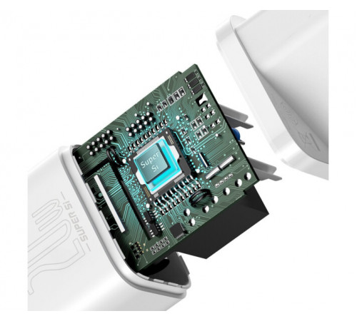 Мережевий зарядний пристрій Baseus Super Si Quick Charger 1C 20W EU White (CCSUP-B02)