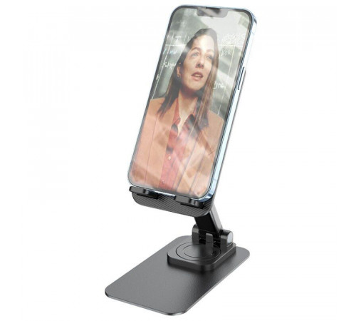 Тримач для телефона HOCO PH50 Ivey folding rotatable desktop holder Black (6931474782861)