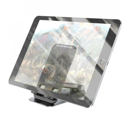 Тримач для телефона HOCO PH50 Ivey folding rotatable desktop holder Black (6931474782861)