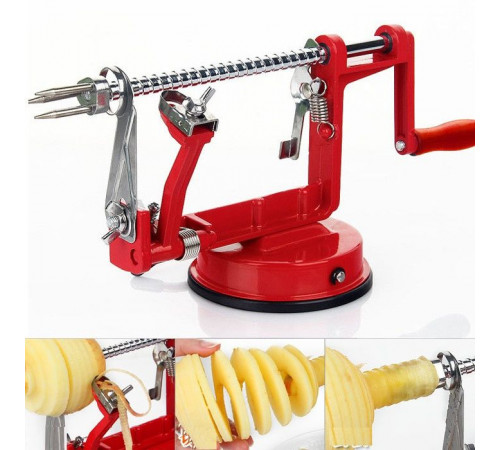 РАСПРОДАЖА Машинка для резки картофеля спиралью Spiral Potato Chips (Potato cutting 223-10) (TM-119) [602] // [101] (24 шт/ящ)