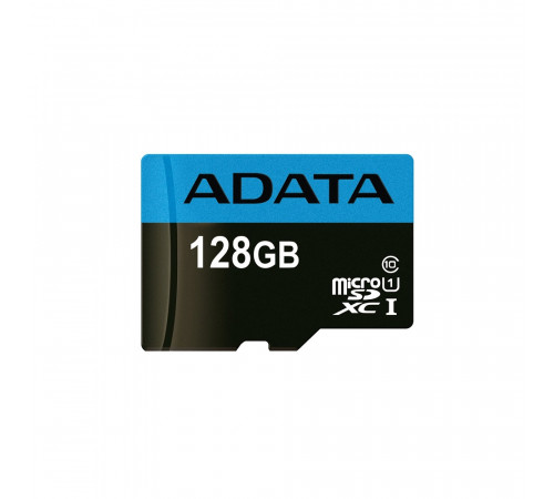 Карта пам'яті microSDXC (UHS-1) A-DATA Premier 128Gb Class 10 А1 (R-100Mb/s)  (adapter SD) (AUSDX128GUICL10A1-RA1)