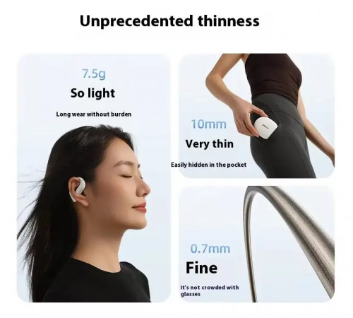 Бездротові навушники TWS ACEFAST FA002 ACEFIT Air wireless earbuds, ENC, IP54, Black (6974316283621)