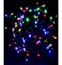 Гирлянда RD-9028 диод 100LED Провод-Чёрный, Цвет ламп-Синий (100 шт/ящ)