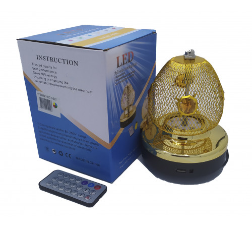 Лампа на поставке сетка вращающаяся RGB RHD-163 mp3+ду (RD-5022) (40 шт/ящ)