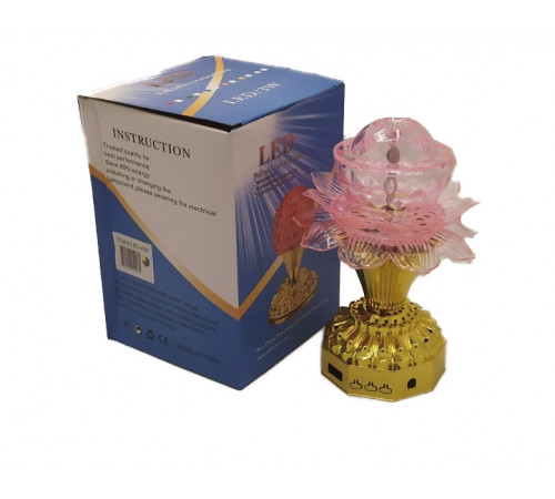 Лампа на поставке цветок вращающийся RGB RHD-66 (RD-5026) (50 шт/ящ)