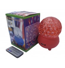 Лампа на поставке шар вращающийся RGB RHD-182+Мр3+Ду+USB (RD-5030) (50 шт/ящ)