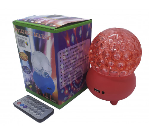 Лампа на поставке шар вращающийся RGB RHD-182+Мр3+Ду+USB (RD-5030) (50 шт/ящ)