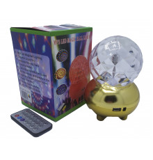 НЕТУ Лампа на поставке шар вращающийся RGB RHD-187+Мр3+Ду+USB (RD-5033) (50 шт/ящ)