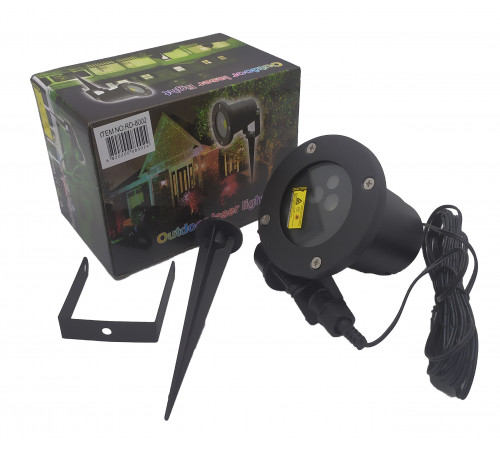 Лазерная установка уличная RD-8002 RGB (3 цвета) (6 рис.) XL-719RGB (30 шт/ящ)
