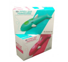 Ручка 3D аккумуляторная с трафаретом K9903 дельфин (пластик - PCL низкой t°) (48 шт/ящ) #