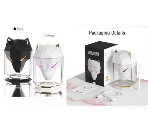 Увлажнитель воздуха в виде ГОЛОВІ ВОЛКА , 650 мл,     humidifier	5295   (50)