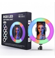 Кольцевая LED лампа RGB MJ20 (20см) (1 крепление) (управление на проводе) (1--20) // [204] (40 шт/ящ)