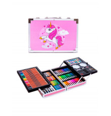 НЕТУ Набір для творчості в алюмінієвій валізі "Єдиноріг" 145 предм. РОЖОВИЙ // [702] (6 шт/ящ) @