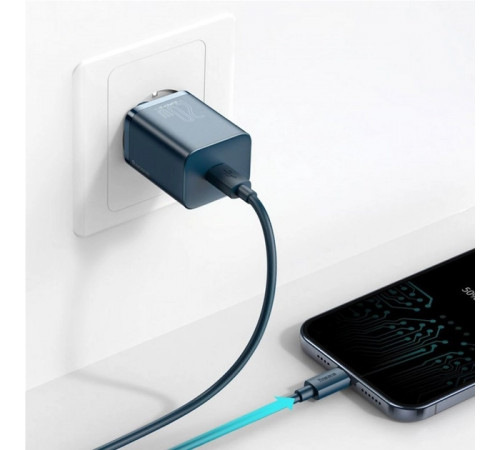 Мережевий зарядний пристрій Baseus Super Si Quick Charger 1C 20W EU Blue (CCSUP-B03)