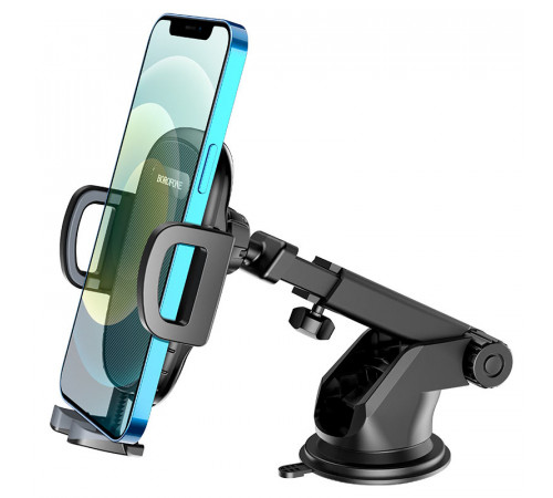 Автотримач для телефона BOROFONE BH53 Windy center console car holder Black Grey (6931474751867)