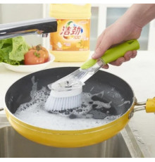 РАСПРОДАЖА Щетка многофункциональная с дозатором для чистки посуды DMZ-8890 AUTOMATIC LIQUID CLEANING BRUSH (WN-19) (50 шт/ящ)