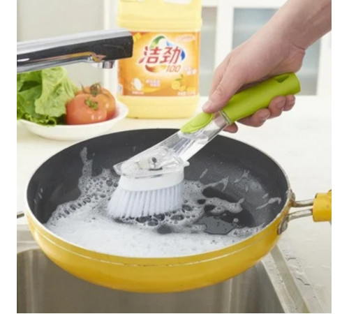 РАСПРОДАЖА Щетка многофункциональная с дозатором для чистки посуды DMZ-8890 AUTOMATIC LIQUID CLEANING BRUSH (WN-19) (50 шт/ящ)